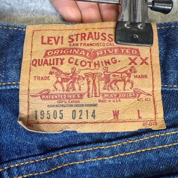 Vintage Levi's Men's Size 32 Relaxed Baggy Style Blue Jeans - Picture 10 of 12